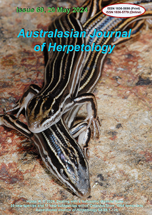Australasian Journal of Herpetology Issue 69