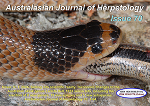 Australasian Journal of Herpetology Issue 70