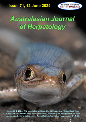 Australasian Journal of Herpetology Issue 71