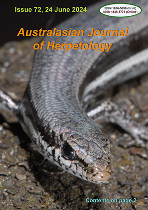 Australasian Journal of Herpetology Issue 72